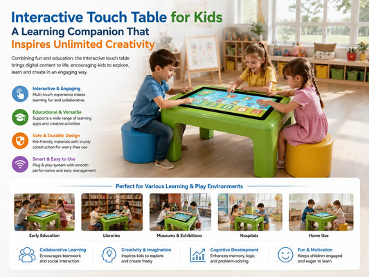 Interactive Touch Table for Kids - Educational Learning Display with Creative Touch Technology
