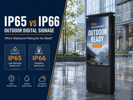 IP65 vs IP66 Outdoor Digital Signage: Complete Guide | VMision