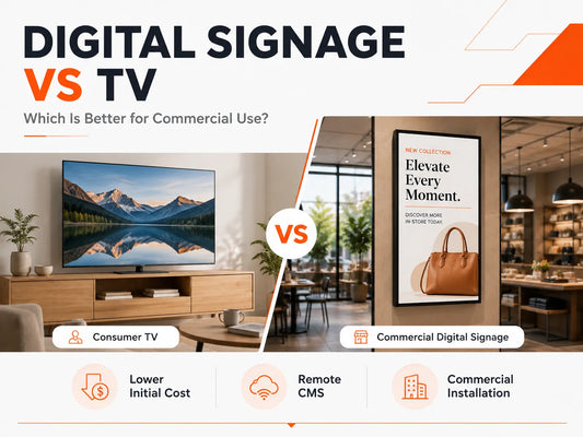 Digital Signage vs TV: Which Is Better for Business? | VMision