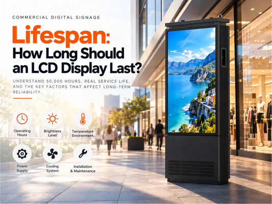 Commercial Digital Signage Lifespan: How Long Do LCD Displays Last? | VMision