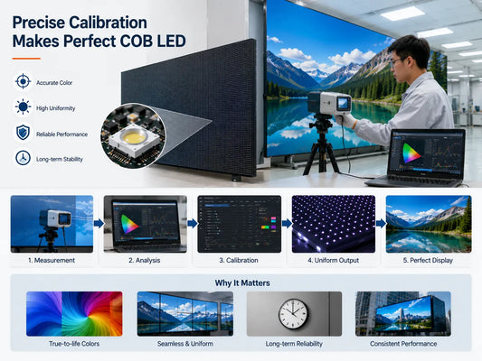 COB LED Calibration Technology - Precision Color Accuracy for High-quality Digital Signage