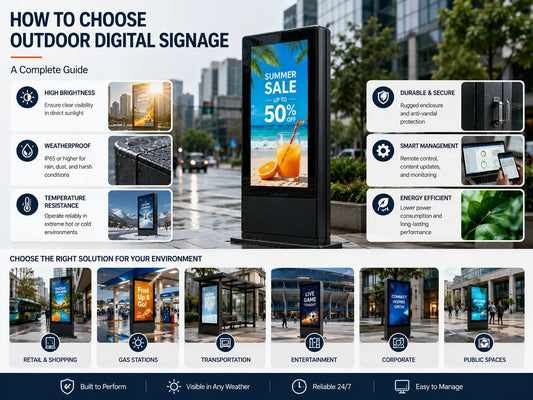 How to Choose Outdoor Digital Signage - Complete Buyer's Guide for Business Display Solutions