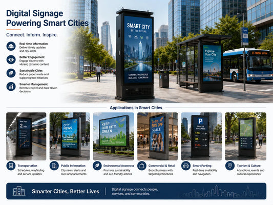 Digital Signage Applications in Smart Cities - Outdoor LCD Display for Urban Public Information