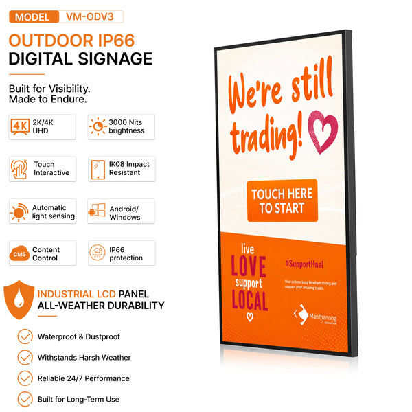 VM-ODV3 Outdoor Ultra-Thin Digital Signage