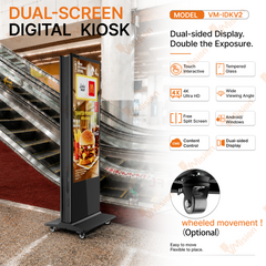 VM-IDKV2 Indoor Double Sided Digital Signage Kiosks