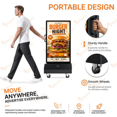 VM-ODV5-DS Outdoor Double Side Battery Poster Display