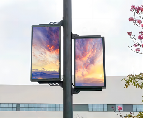 VM-ODV6 Outdoor Full Aluminum Light Pole Digital Signage