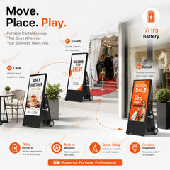 VM-ODV5-SS Outdoor Battery-Powered Mobile Digital Signage – Single-Sided