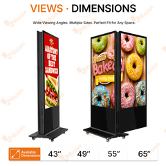 VM-IDKV2 Indoor Double Sided Digital Signage Kiosks