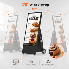 VM-ODV5-SS Outdoor Battery-Powered Mobile Digital Signage – Single-Sided