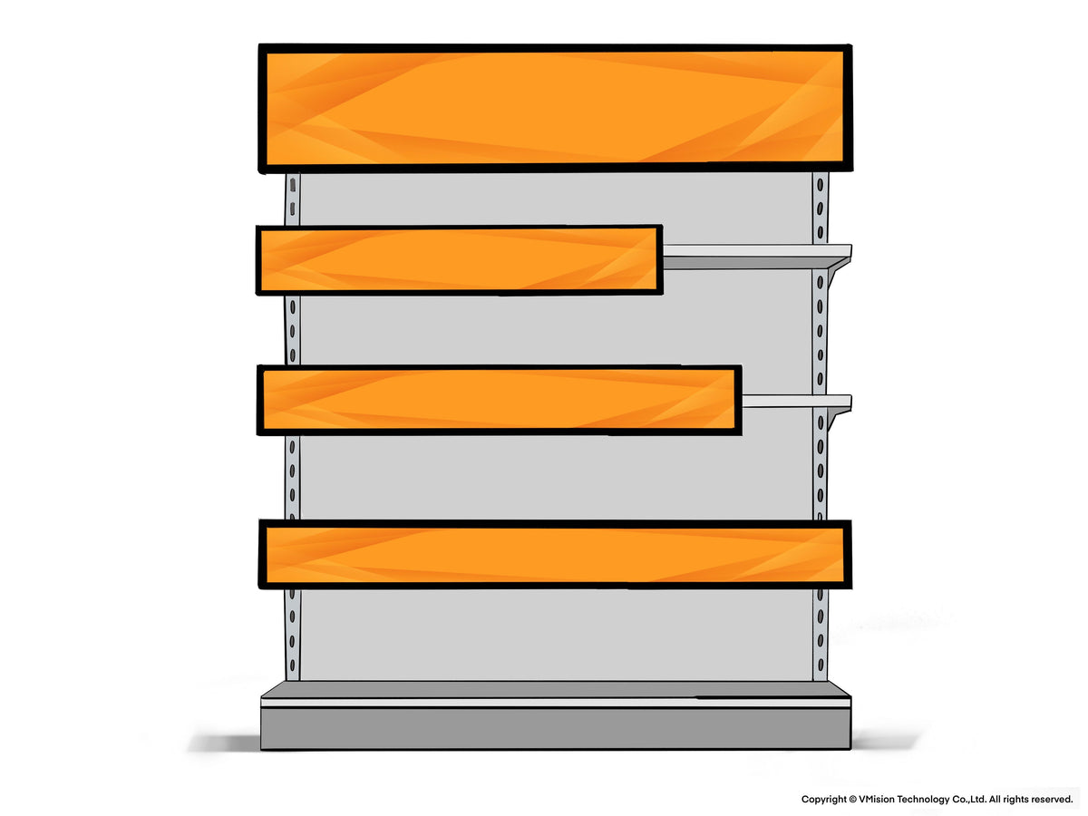 VM-IDSV1 LCD Shelf Bar Display