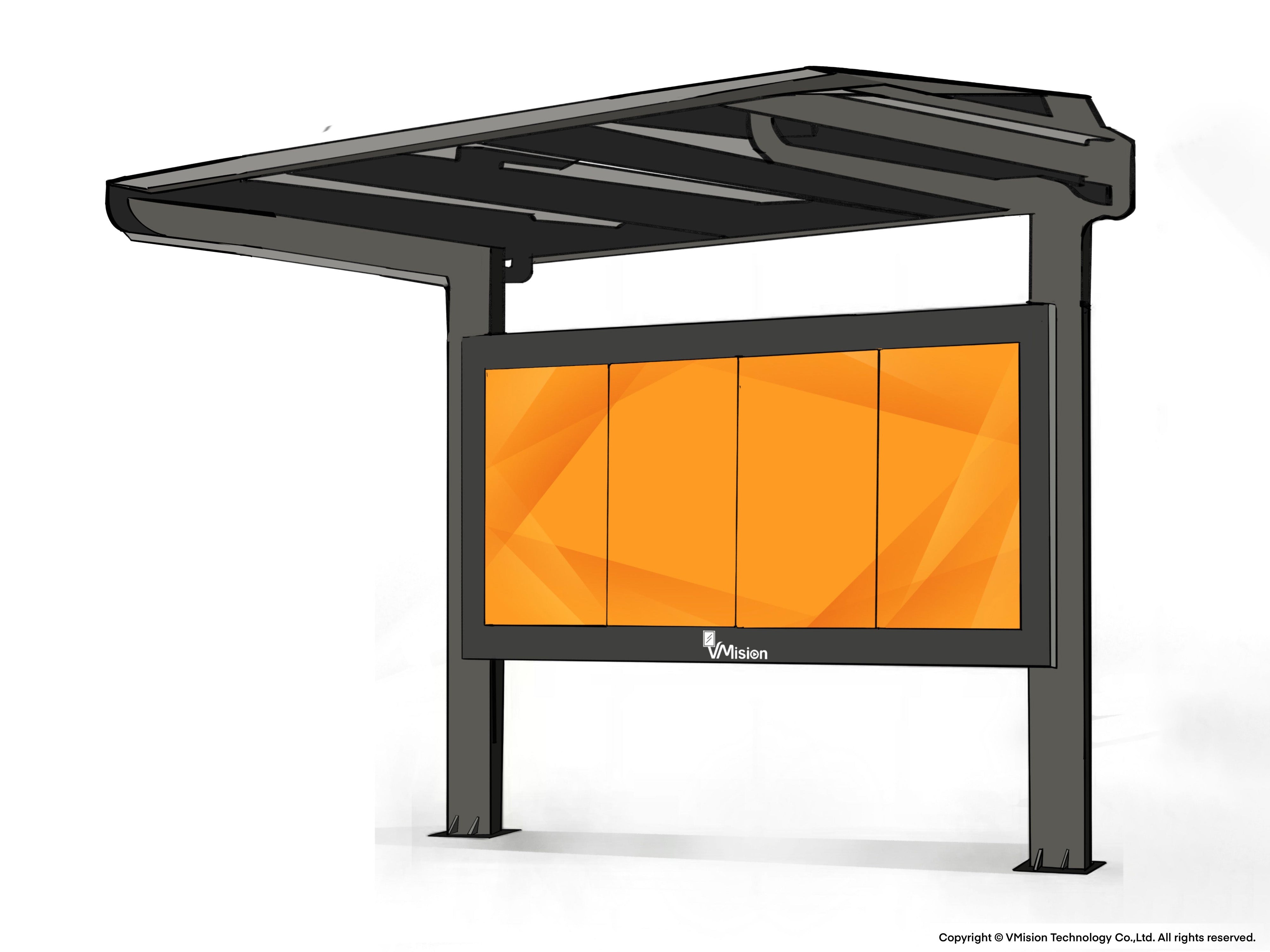 VM-ODV4 Outdoor Bus Station Digital Signage – VMision